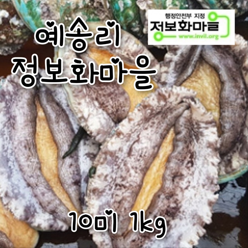 (정보화마을) 갯돌사랑 전복1kg(10미/12미)