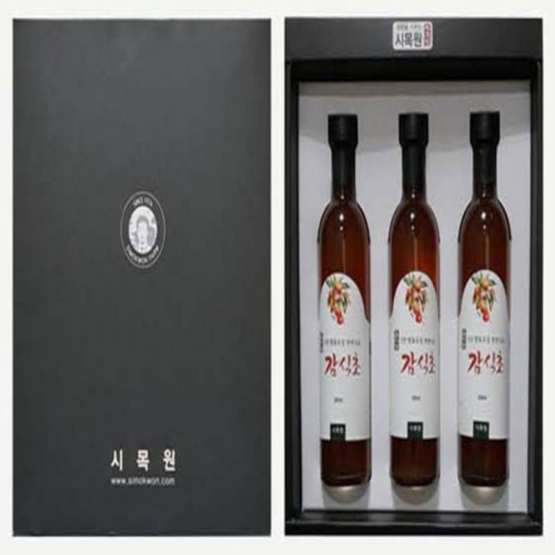 (시목원) 3년 발효숙성 유기농 감식초 선물용 (300ml*3병)