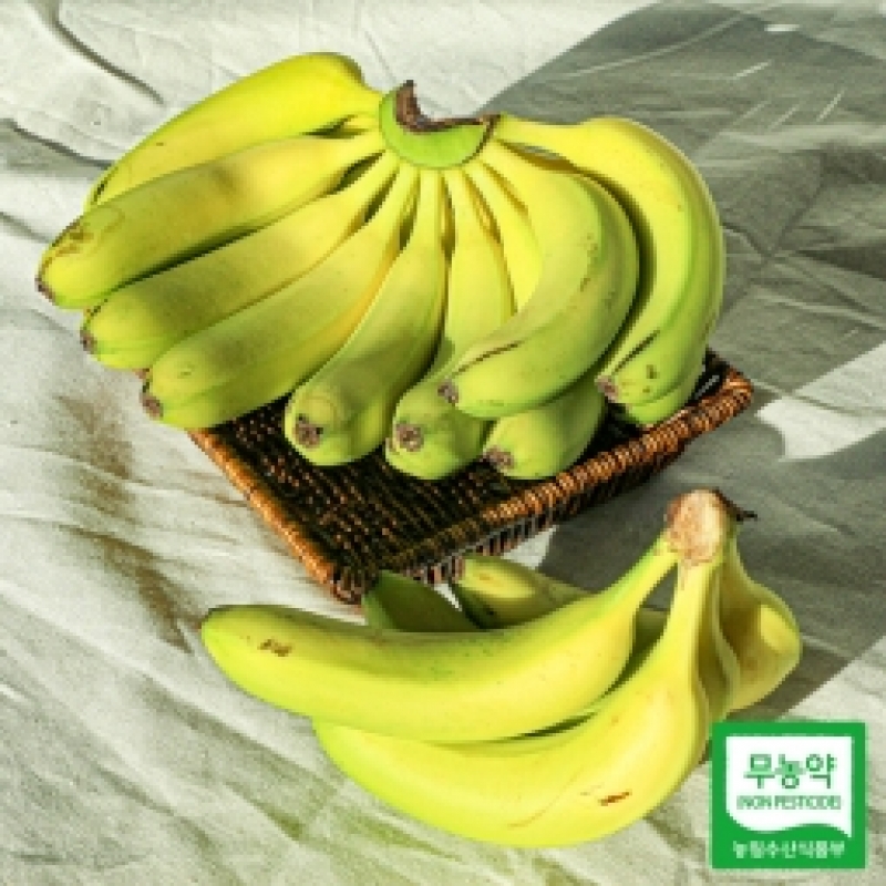 (더디오) 껍질째 먹을 수 있는 국내산 친환경 바나나(2kg)_예약