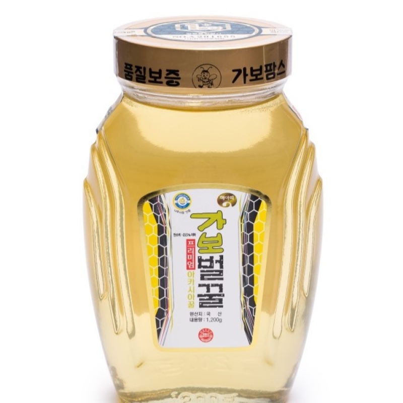 (가보팜스) 건강하게 즐기는 프리미엄 아카시아꿀 1.2kg/2.4kg