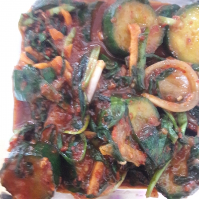 (코리아푸드) 국내산 전통 아삭아삭 오이부추김치 1kg~10kg