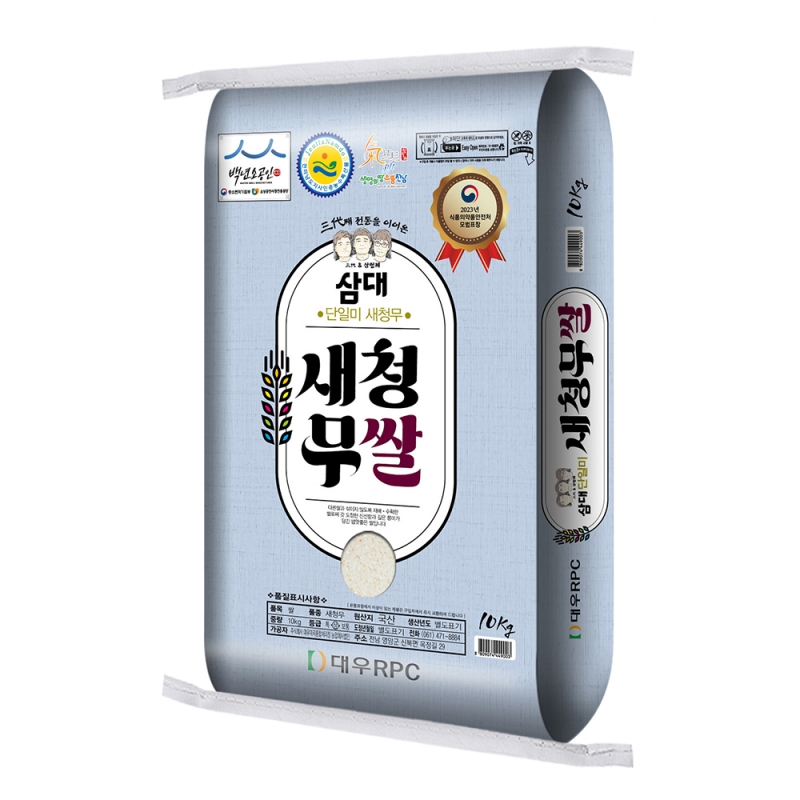 (대우미곡) (2023년 햅쌀) 삼대쌀 새청무쌀 10kg 