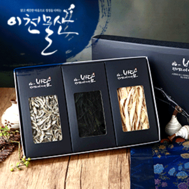 (이천물산) 목포 목향선물세트 11호 (중멸200g+북어포100g+미역50g)