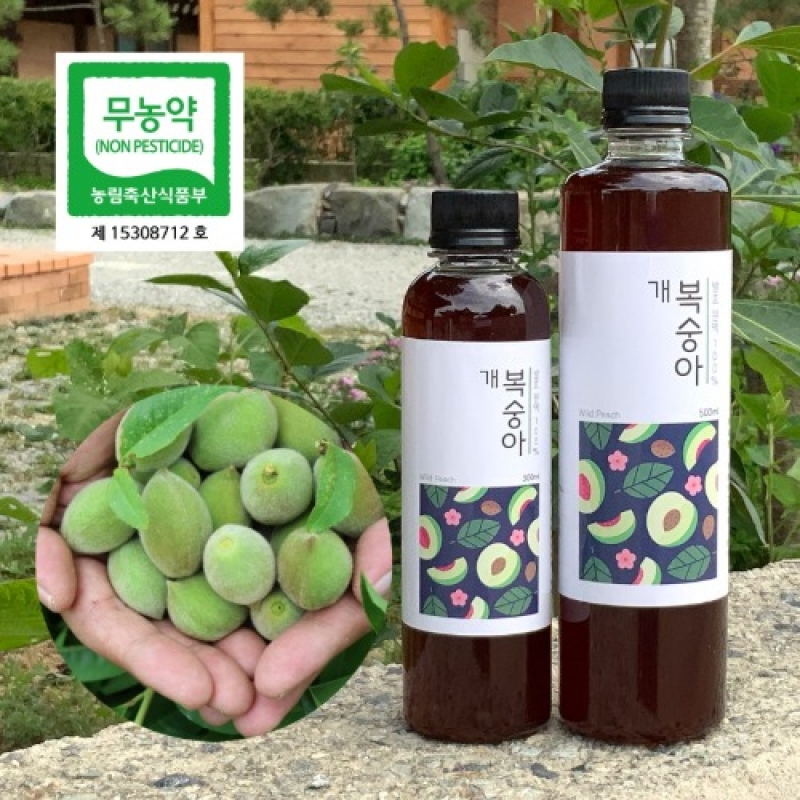 (해남미소) 부농식품 개복숭아 발효원액 300ml
