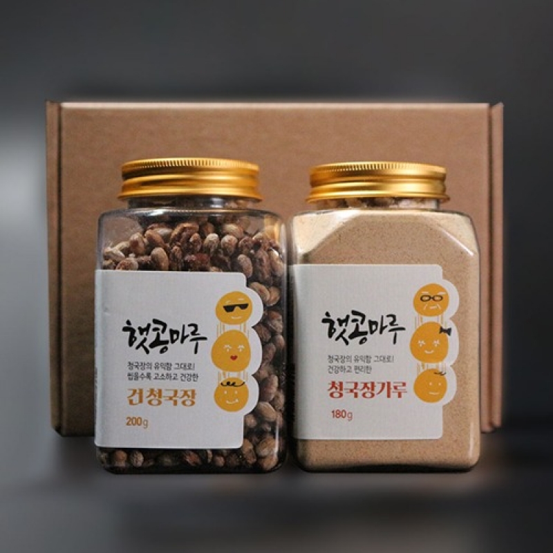 [6차산업] (장흥식품) 햇콩마루 청국장 알&청국장 가루 세트