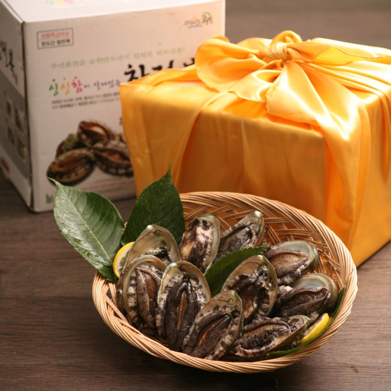 [선물관] (푸릇푸릇) 완도 전복 1kg 선물세트 (7~15미)