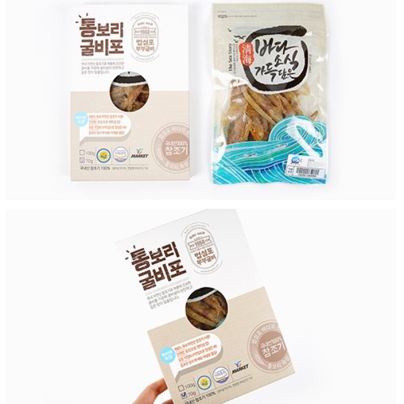 (에스아이씨푸드) 전통 통 보리굴비포 70g/100g